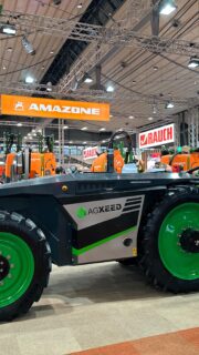 Olli Korhonen Hankkijalta esitteli Amazonen tekoälyyn liittyvät uutuudet Agritechnicassa. @hankkijafi #Amazone